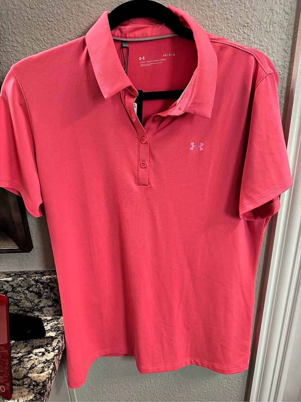 Under Armour women’s Polo Pink Large